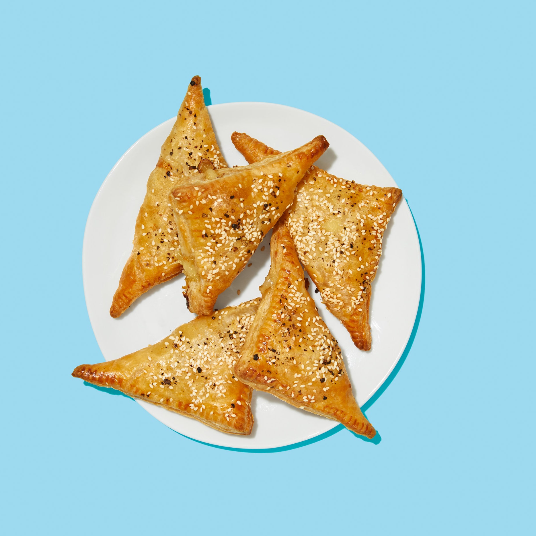 Ham and Cheese Hand Pies With Honey Mustard