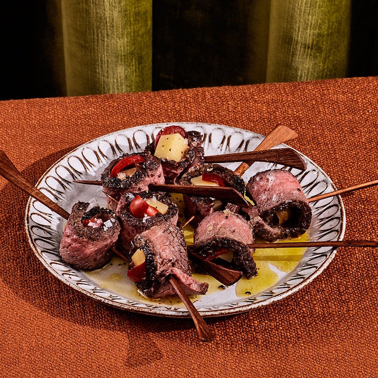 Peppery Antipasto Skewers