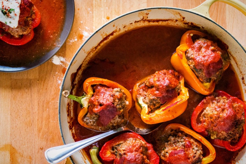 Lamb Stuffed Peppers