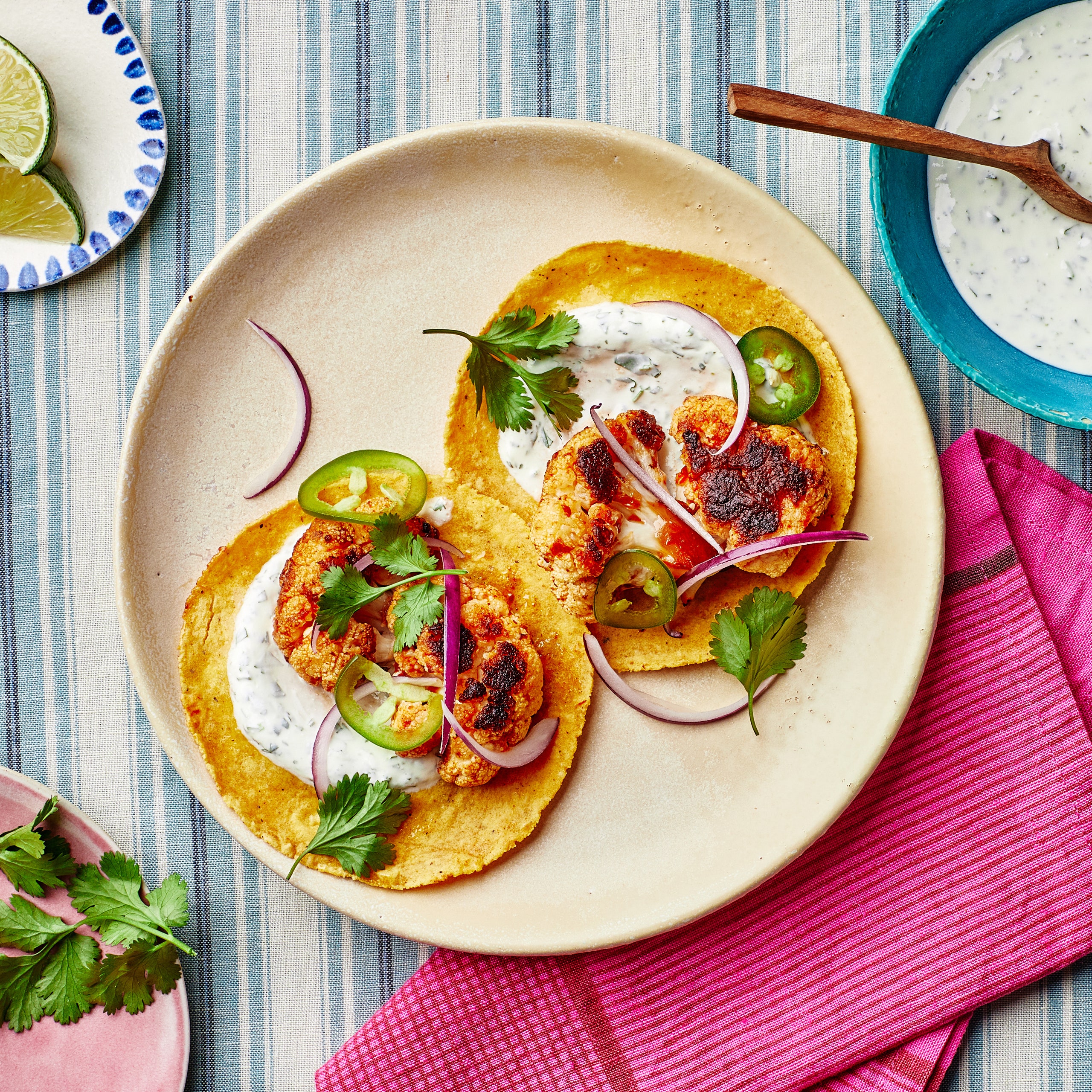 Chipotle-Roasted Cauliflower Tacos